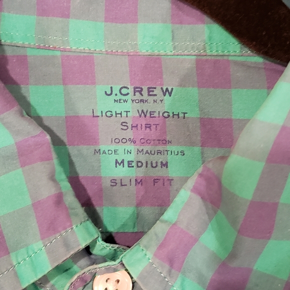 MENS J CREW LIGHT WEIGHT BUTTON DOWN SHIRT - Picture 3 of 3